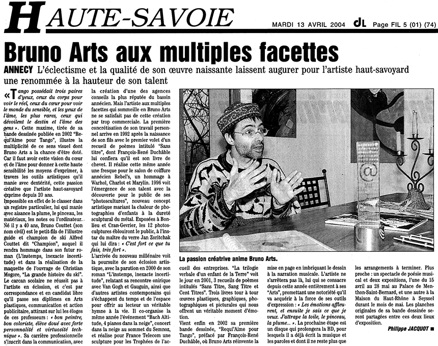 Bruno Arts aux multiples facettes