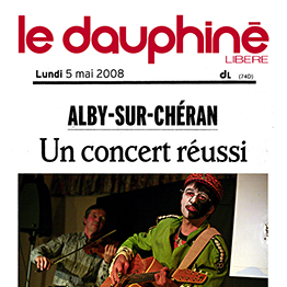 Dauphiné Libéré du 05 mai 2008