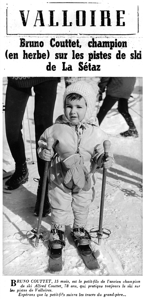 Bruno Couttet, champion (en herbe) sur les pistes de ski de la Sétaz