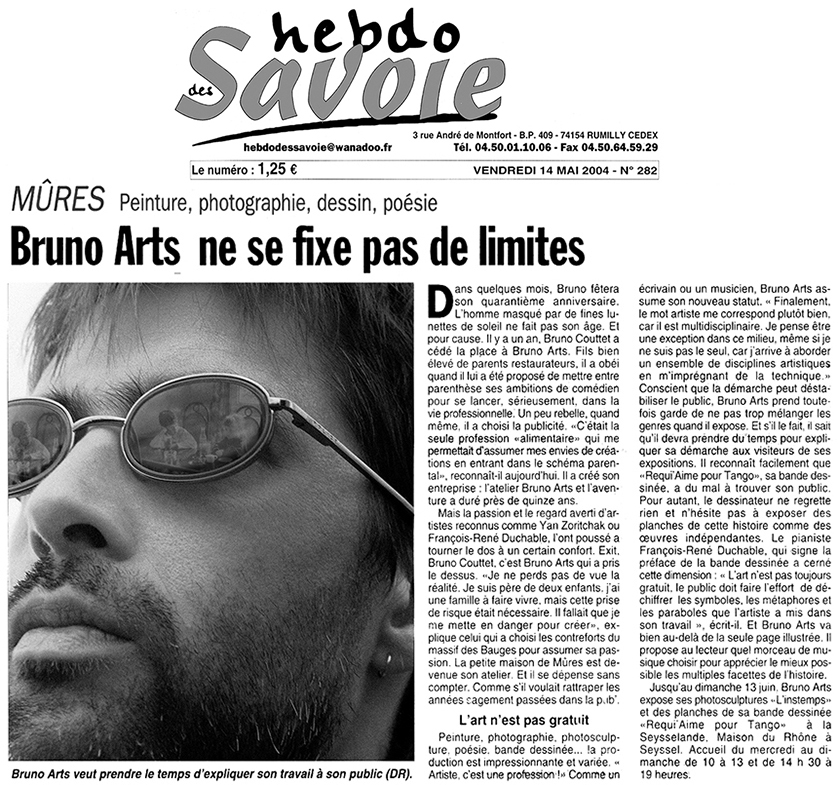 Bruno Arts ne se fixe pas de limites